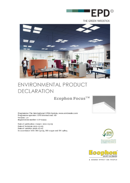 Environmental Product Declaration (EPD) - BRE
