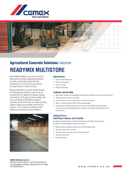 Multistore - Agricultural Concrete