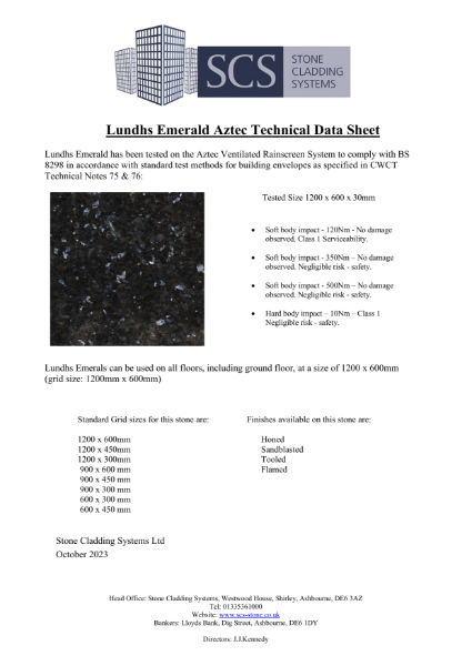 Lundhs Emerald Technical Data Sheet