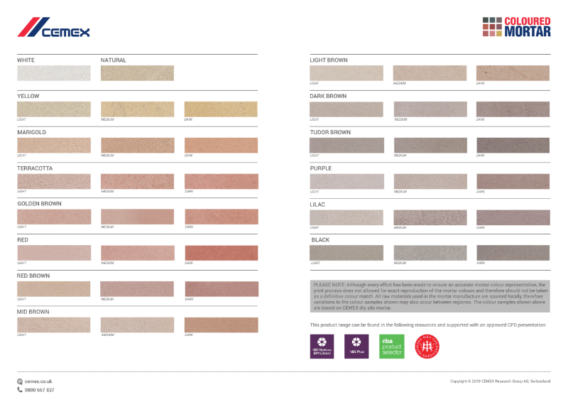 CEMEX Coloured Mortar Guide