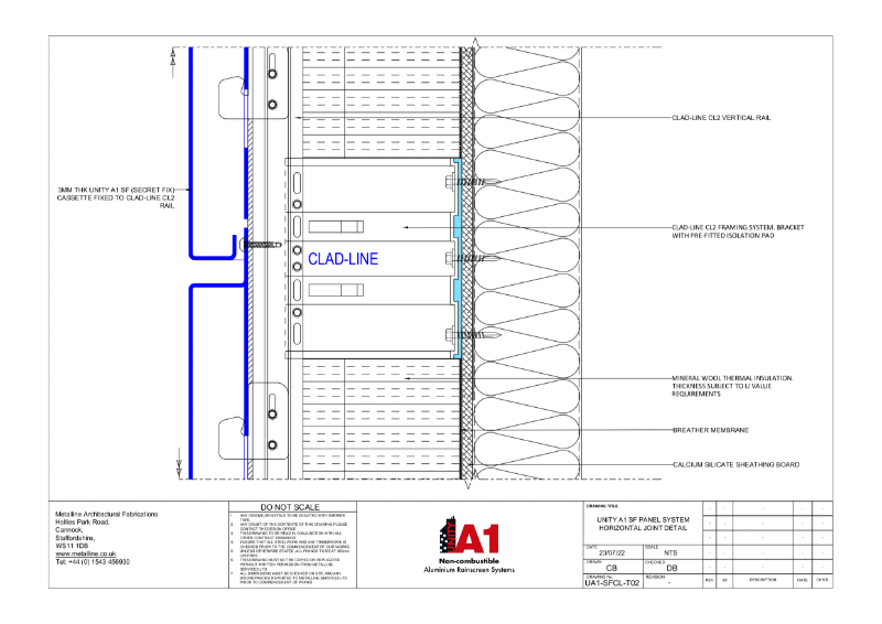 Unity A1 SF-02 Technical Drawing