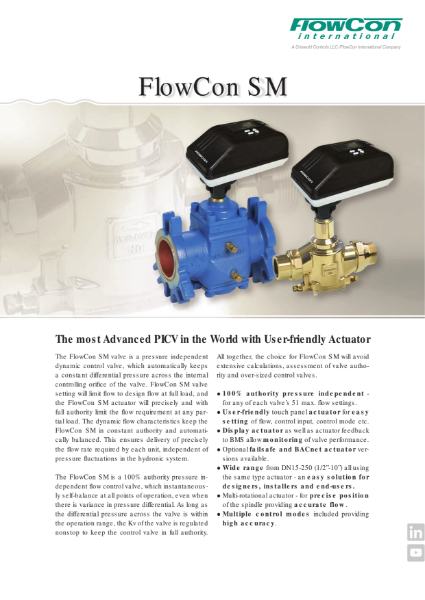 FlowCon SM PICV Brochure