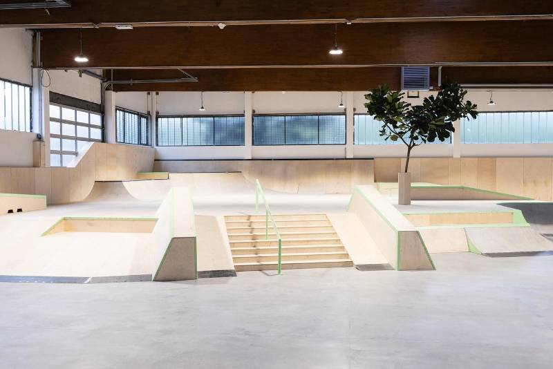 Riga Wood Birch Plywood Takes Central Stage in Vienna Skateboarding Club Project