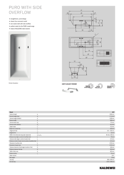 2697_697_Puro with Side OF_Technical data Sheet