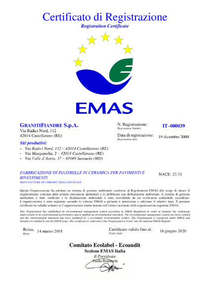 EMAS CERTIFICATION