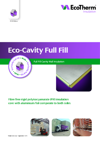 EcoTherm Eco-Cavity Full Fill brochure