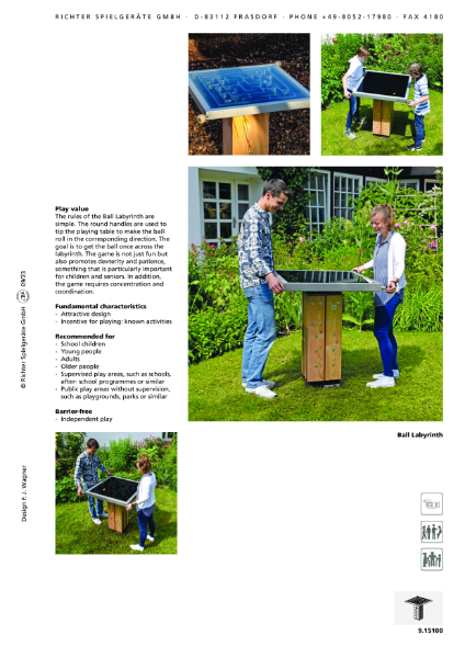 Timberplay Games - Ball Labyrinth - Datasheet