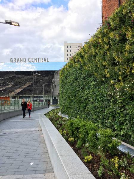 Birmingham New Street Train Station Living Wall