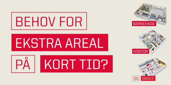 Behov for ekstra areal på kort tid?