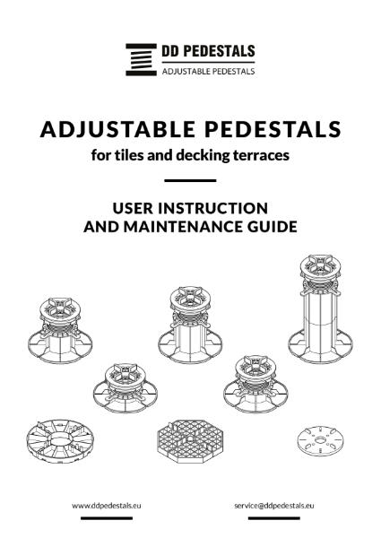 DD Adjustable Pedestals - Install Guide