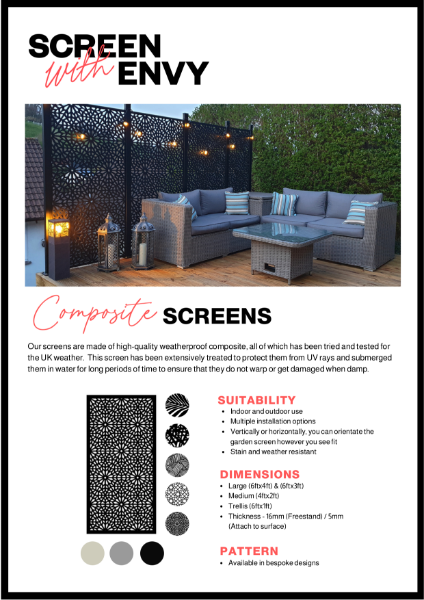 Composite Screens (Technical Product Data Sheet)