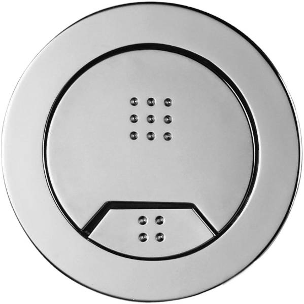 72mm KARA CHROME PUSH BUTTON  - WC Flush Button