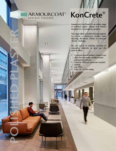 Armourcoat KonCrete Polished Plaster Brochure