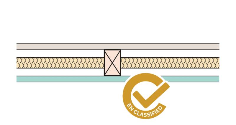 Siniat Non-loadbearing Timber Stud Partition - TS63x38-15St#15Mr-25G 