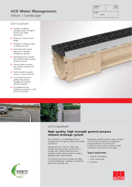 ACO CivicDrain brochure