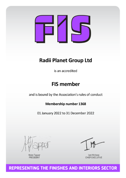 FIS Membership Certificate