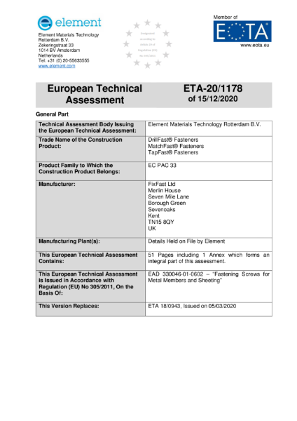 ETA: Certificate 20/1178