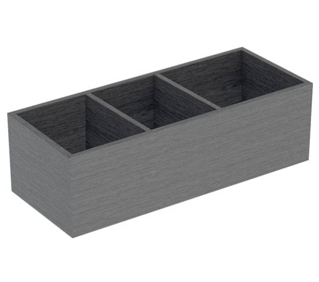 Geberit VariForm drawer insert, H-partition, for bottom drawer