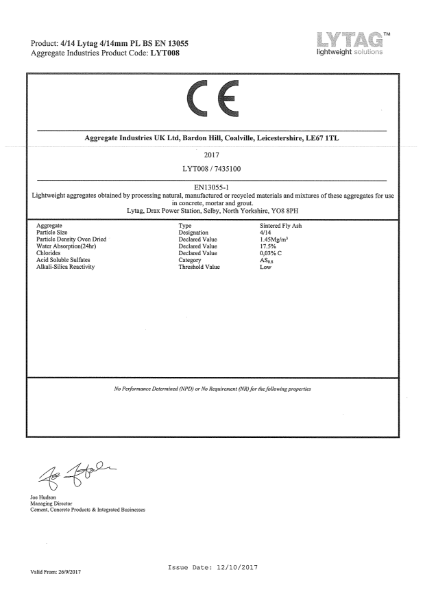 Lytag 4/14 PL BS EN 13055