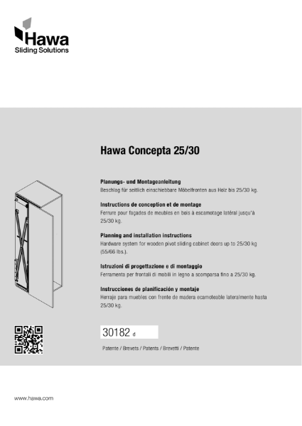 Hawa Concepta 25/30 Installation Instructions