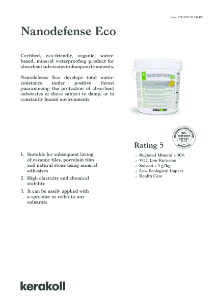 Nanodefense Eco - TDS