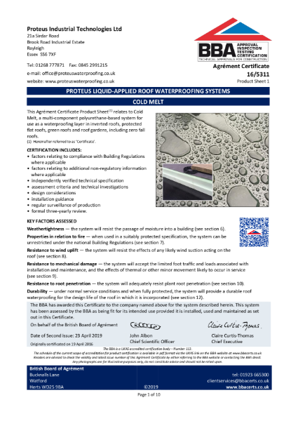 BBA - Proteus Cold Melt®