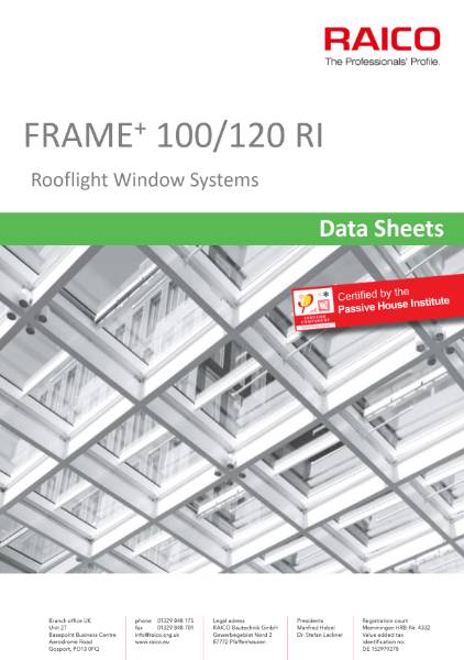 FRAME+ 100/120 RI Rooflight