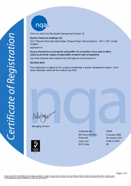 ISO 9001 Certificate
