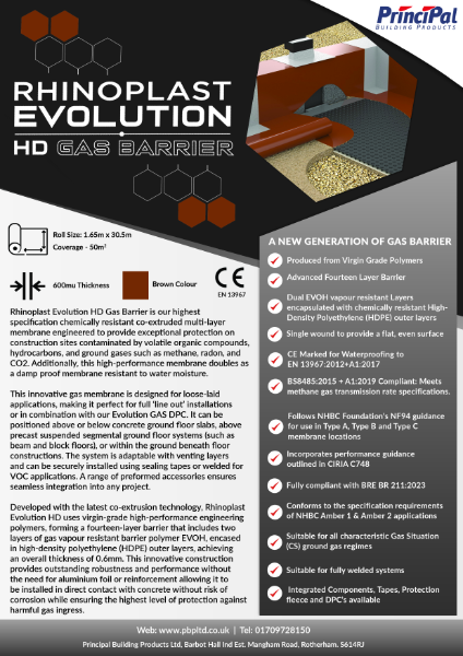 Rhinoplast Evolution HD gas barrier datasheet