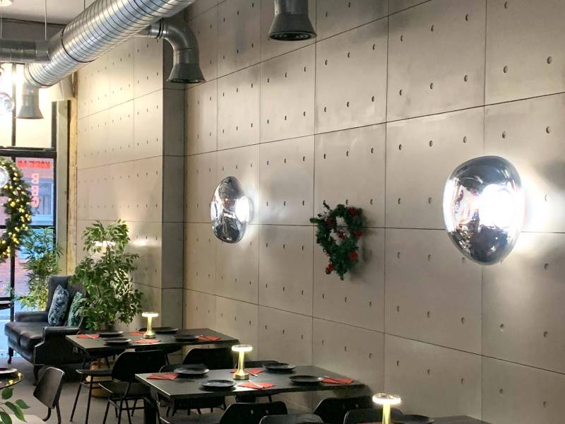 Fairfaced Concrete Panels Installation at Kiwa Restaurant