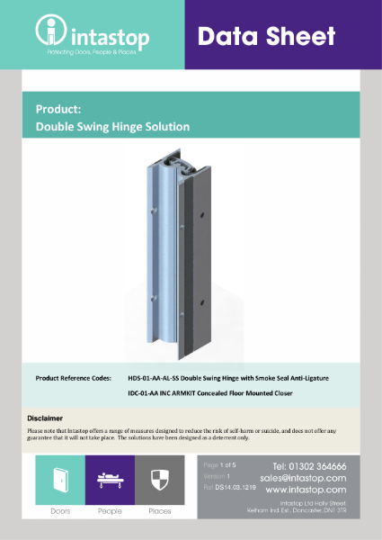Double Swing Hinge Solution Data Sheet