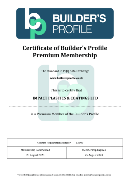 Builders Profile Certificate