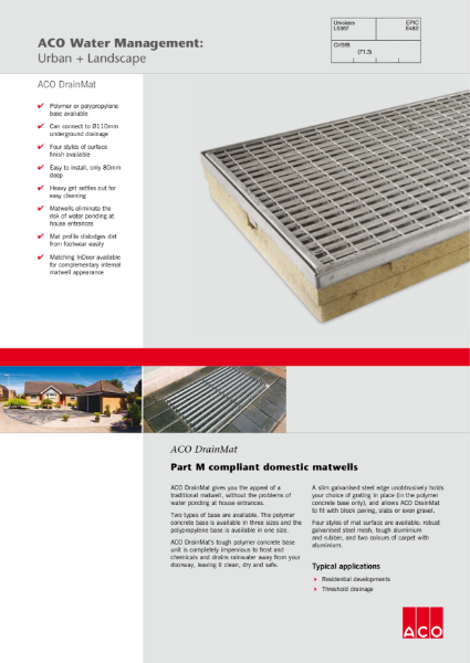 ACO DrainMat brochure