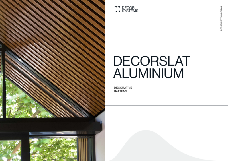DecorSlat Aluminium Product Data Sheet