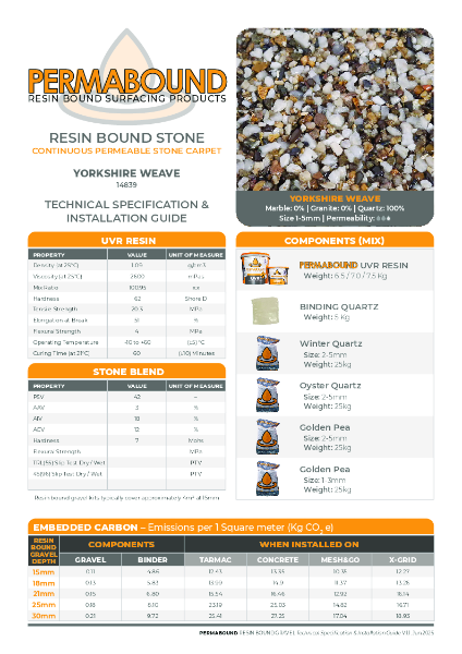 Yorkshire Weave_14839_Resin_Bound_Stone_TDS_PERMABOUND
