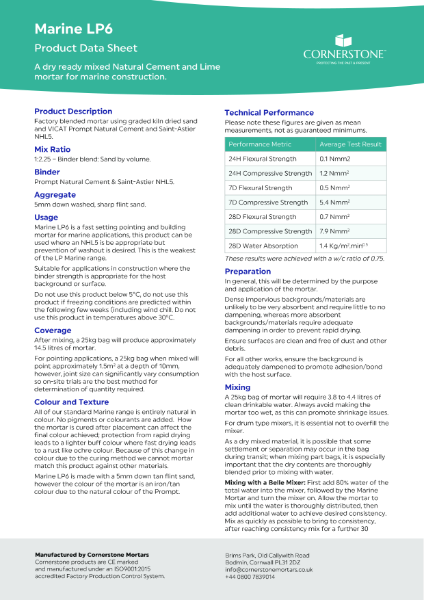 Marine LP6 - Product Data Sheet