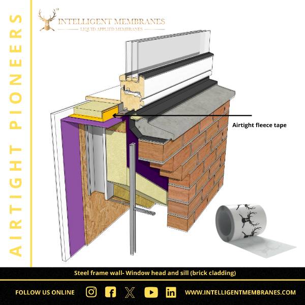 IM Fleece Tape: High-Performance Airtight Membrane for Sealing and Joint Protection - Airtight Window & Doors Sealing Tapes