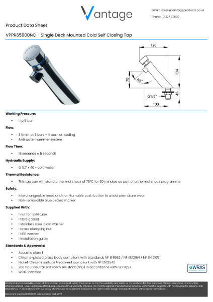 Product Data Sheet - VPPR65000NC (Presto)