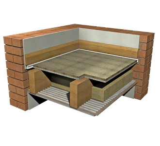 Acoustic floor - Isocheck 37T - Acoustic Floor Board Treatment