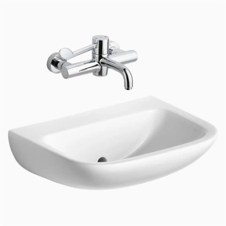 Contour 21 50 cm Back Outlet Washbasin - Washbasin