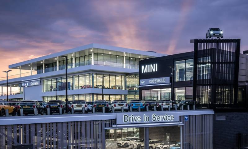 Complete Aluminium Eaves System at BMW Dealership, Cheltenham