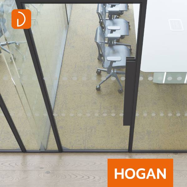 Hogan Framed Pivoting Acoustic Glass Door | Up to 47dB Rw | Single Glazed & Double Glazed | Toughened