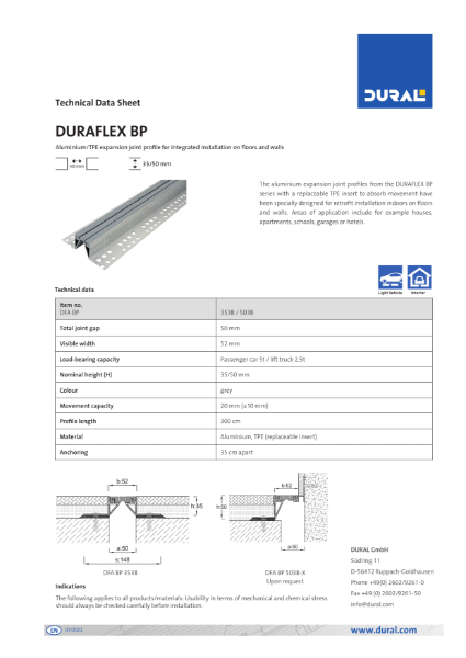 DURAFLEX BP Technical Data Sheet