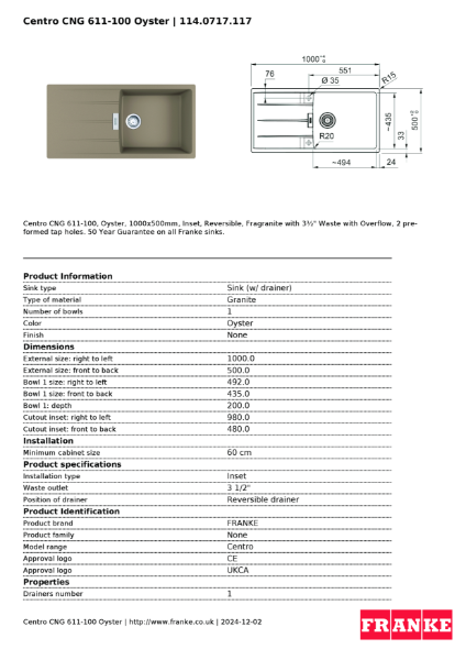 Product Sheet 114.0717.117