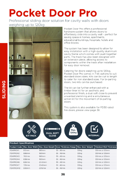 Pocket Door Pro Brochure Page