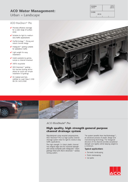 ACO HexDrain Pro brochure