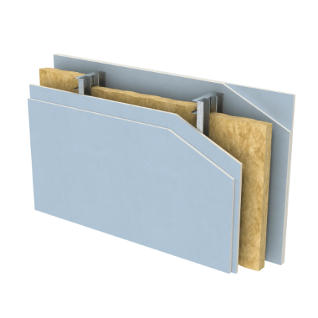 ALPHA TWIN C ‘Braced’ Stud Drylining System