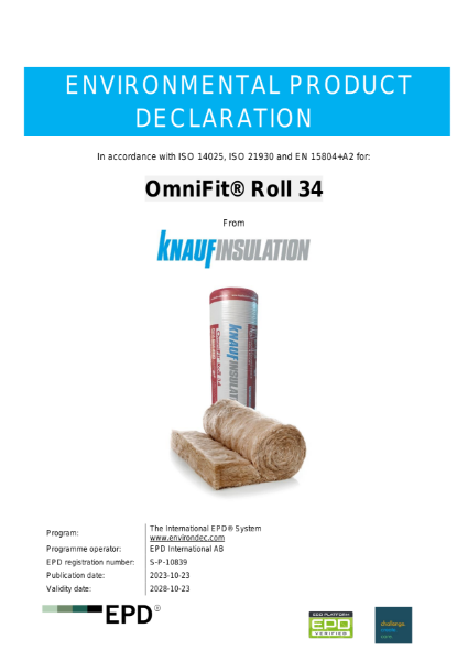 Knauf Insulation OmniFit® Roll 34 EPD - EN - UK&I