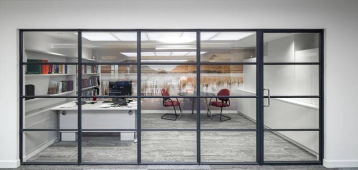 Fleet Street offices modernised with striking internal steel screens