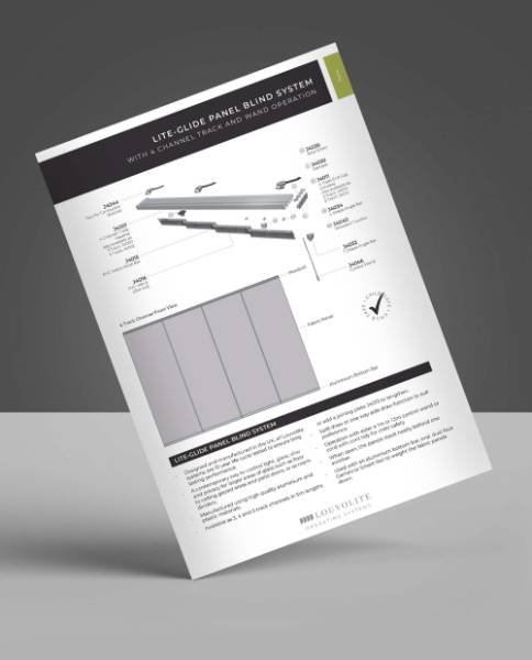 Panel Blind Technical Specification